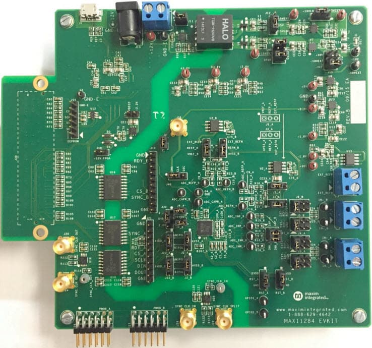 MAX11284EVKIT#, Evaluation Kit for MAX11284 Dual 24-Bit, Low-Power, High-SNR, 4ksps Delta-Sigma ADC with Integrated PGAs