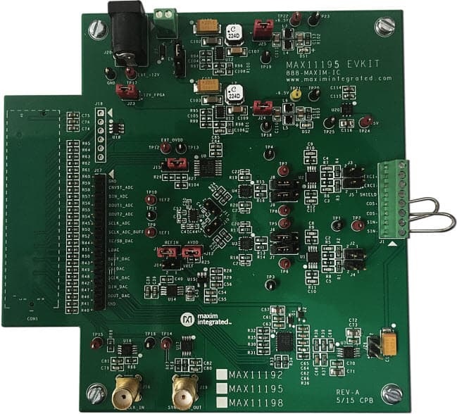 MAX11195EVKIT#, Evaluation Kit for MAX11195 14-Bit, 2Msps, Dual Simultaneous Sampling SAR ADC with Internal Reference