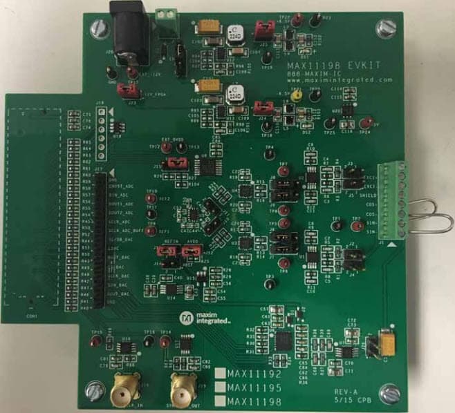 MAX11198EVKIT#, Evaluation Kit for MAX11198 16-Bit, 2Msps, Dual Simultaneous Sampling SAR ADC with Internal Reference