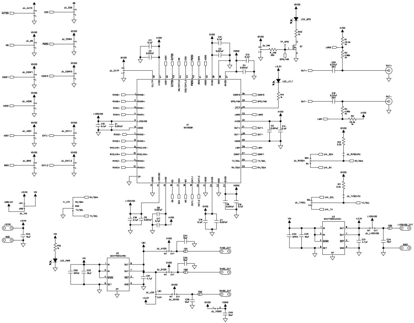 MAX9281COAXEVKIT#, Evaluation Kit for MAX9281 3.12Gbps GMSL Serializer for Coax or STP Output Drive and LVDS Input