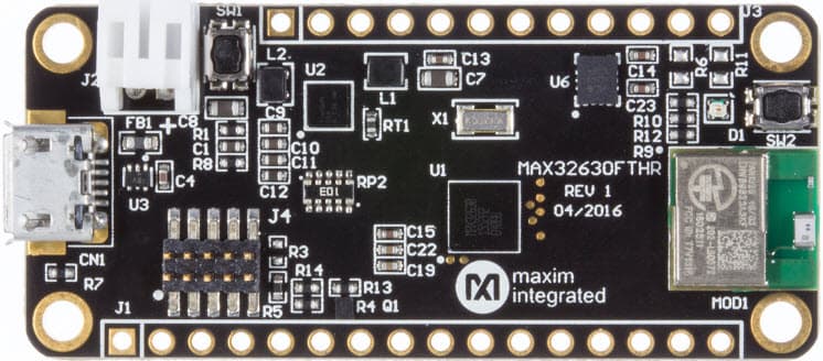 MAX32630FTHR#, Application Platform for the MAX32630 Ultra-Low-Power Arm Cortex-M4 with FPU-Based Microcontroller (MCU)