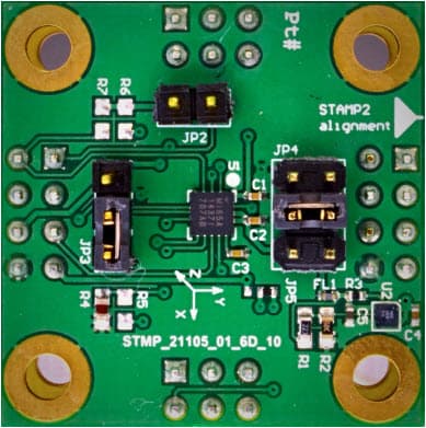 MAX21000EVBRD#, Evaluation Board Adapter for the MAX21000 Ultra-Accurate, Low Power, 3-Axis Digital Output Gyroscope