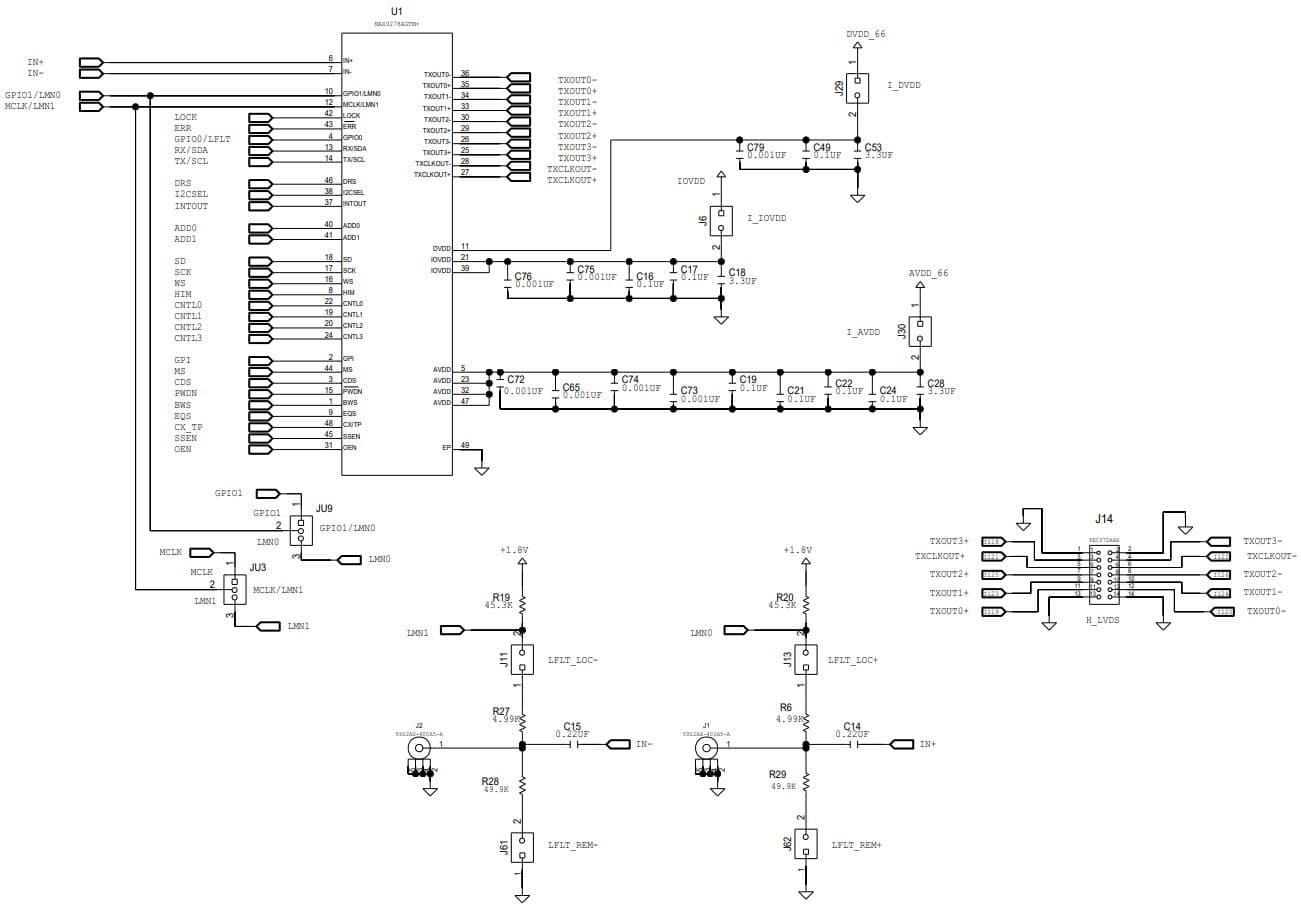 MAX9278ACOAXEVKIT#, Evaluation Kit for MAX9278A 3.12Gbps GMSL Deserializer for Coax or STP Input and LVDS Output