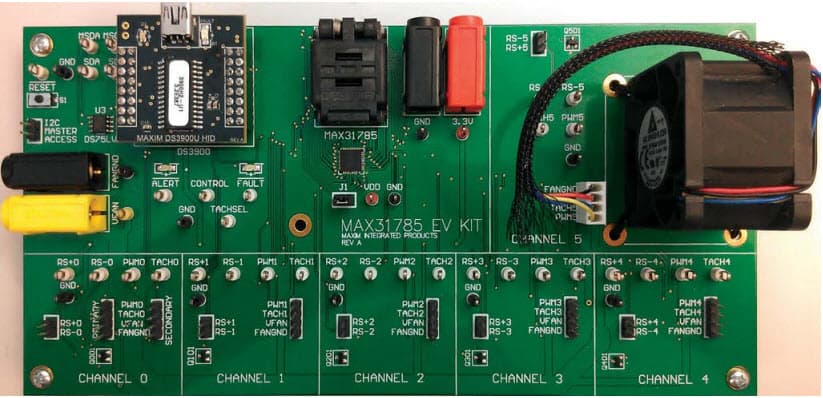 MAX31785K#, Evaluation Kit for the MAX31785 6-Channel Intelligent Fan Controller