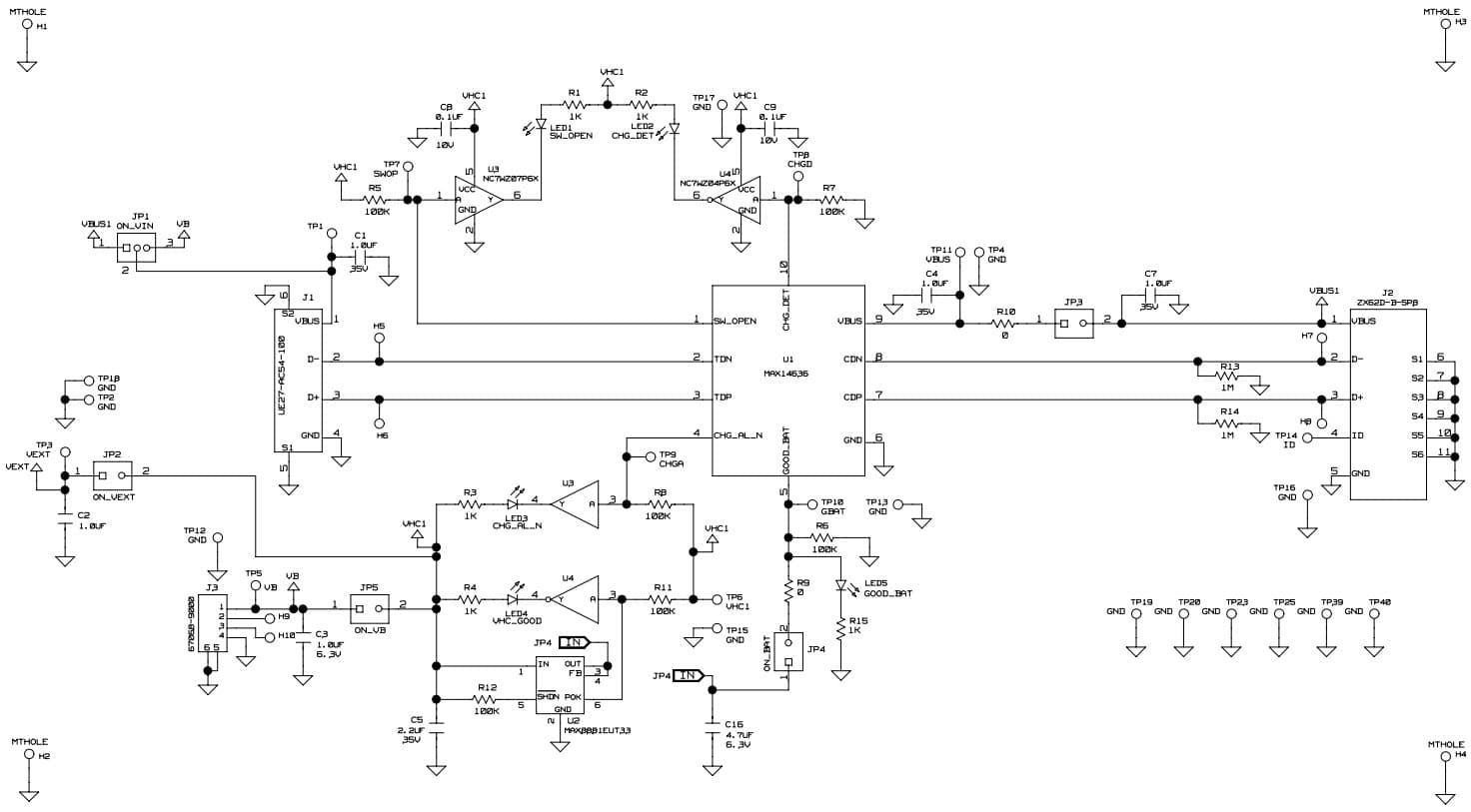 MAX14636EVKIT#, Evaluation Kit for the MAX14636 USB Charger Detector