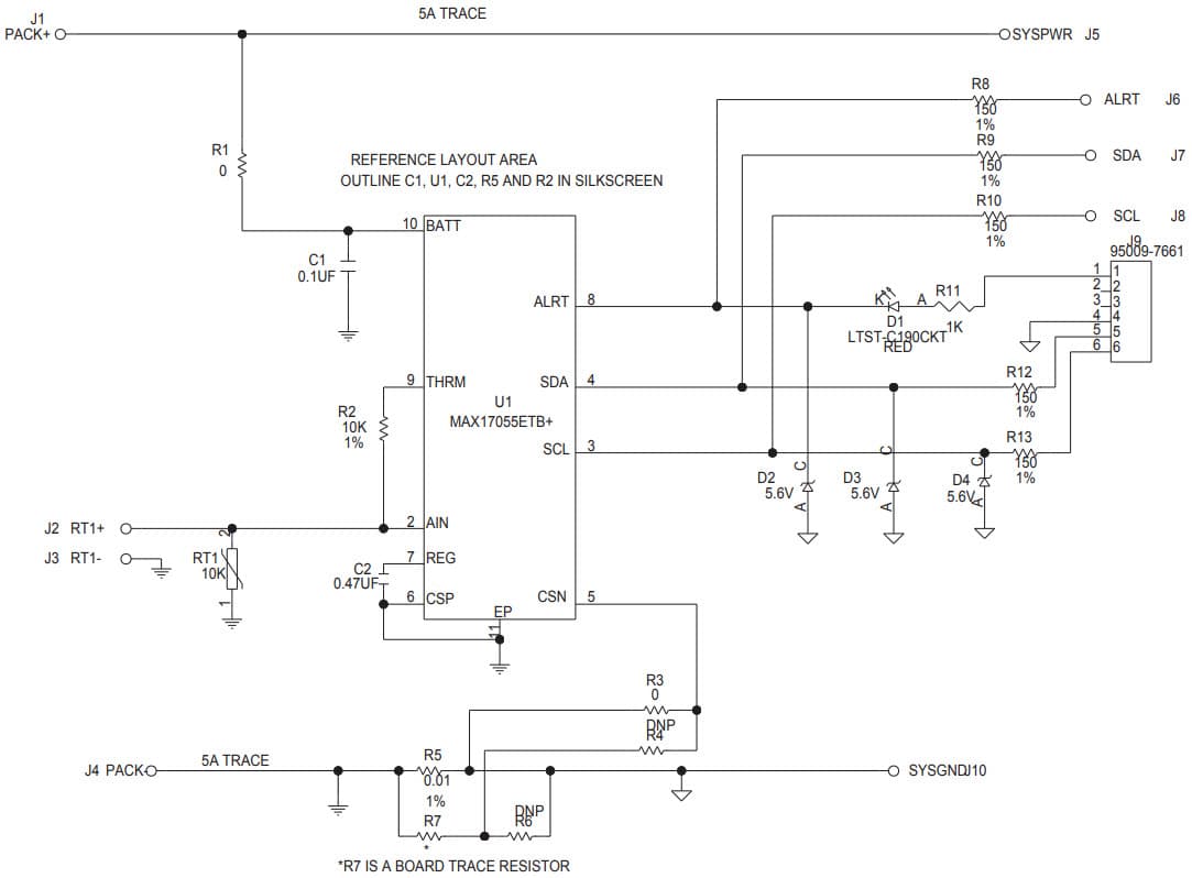 MAX17055GEVKIT#, TDFN Evaluation Kit for MAX17055G 1-Cell Fuel Gauge with ModelGauge m5 EZ