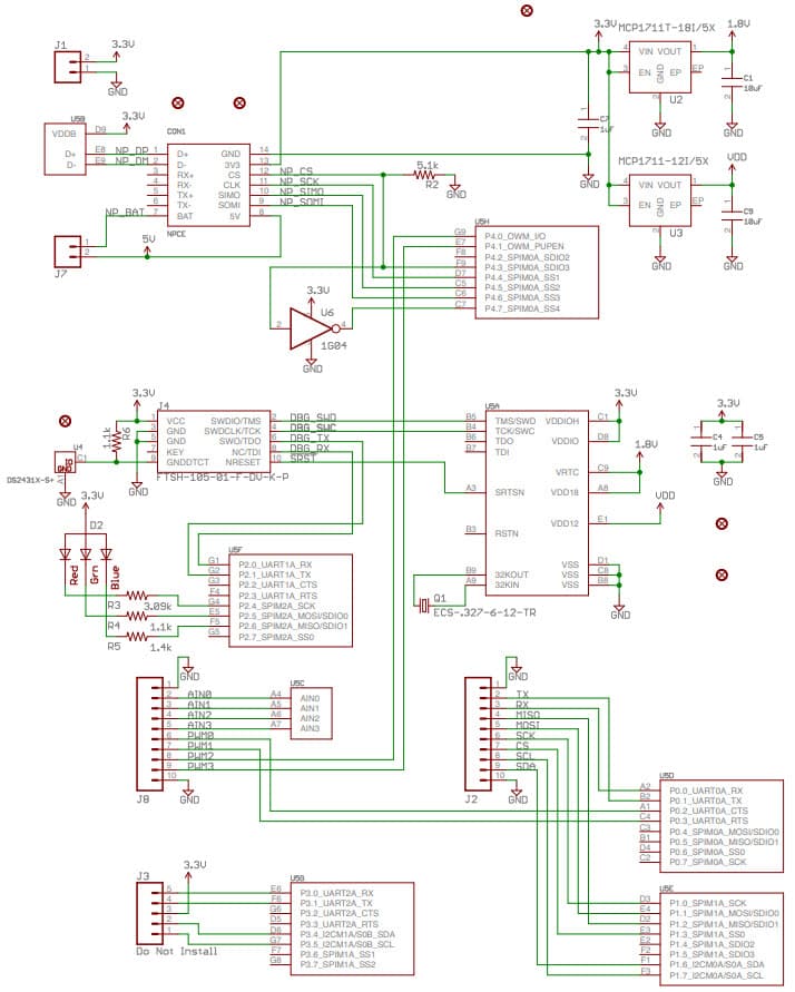 MAX32625NEXPAQ#, Development Board for Nexpaq System Using MAX32625 Ultra-Low-Power ARM Cortex-M4F with FPU-Based Microcontroller (MCU)