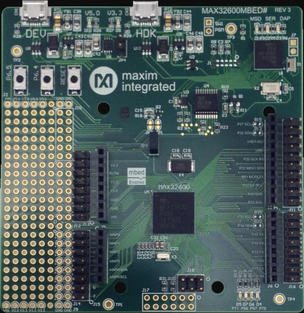 MAX32600MBED#, ARM mbed Enabled Development Platform for MAX32600 Wellness Measurement Microcontroller