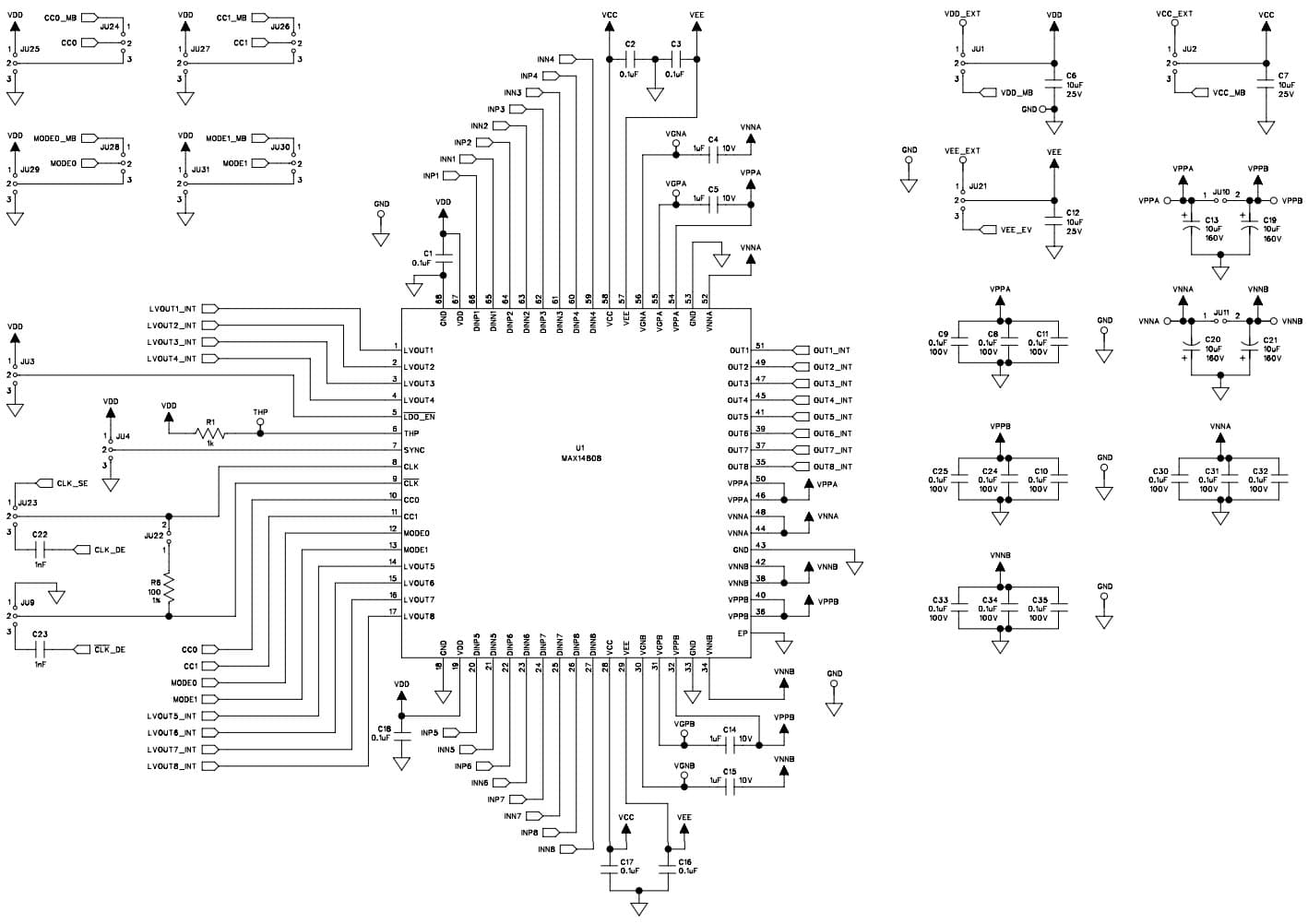 MAX14808EVKIT#, Evaluation Kit for the MAX14808 High-Voltage 2A Digital Pulser