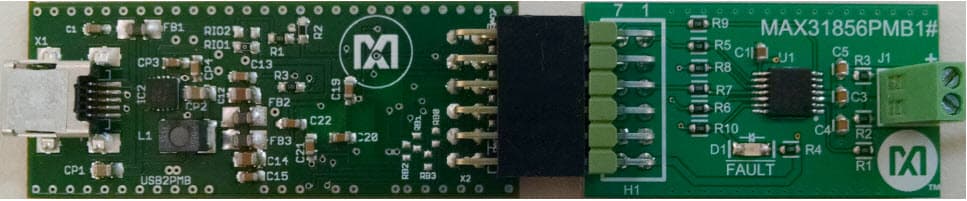 MAX31856EVSYS#, Evaluation System for MAX31856 Precision Thermocouple to Digital Converter with Linearization