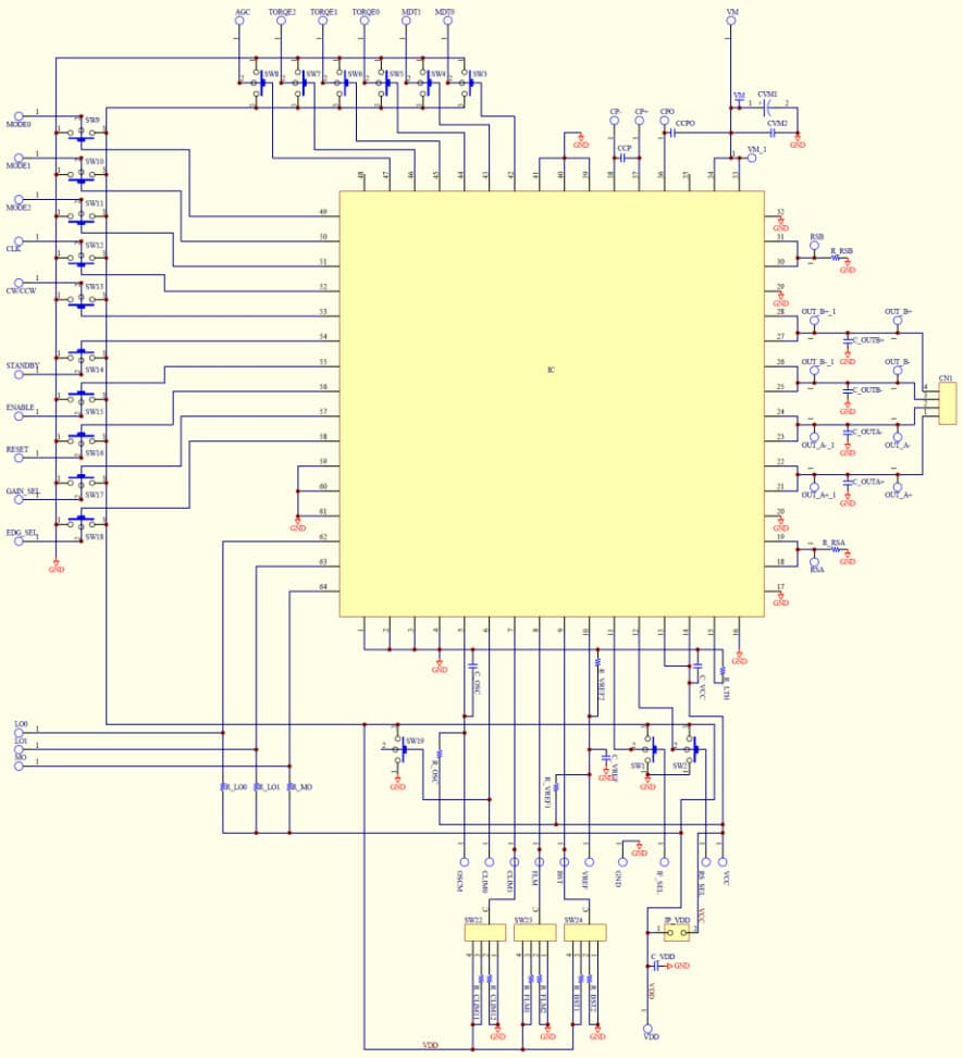 Evaluation Board for TB67S128FTG Clock-in Control, 2-Phase Bipolar type Stepping Motor Driver