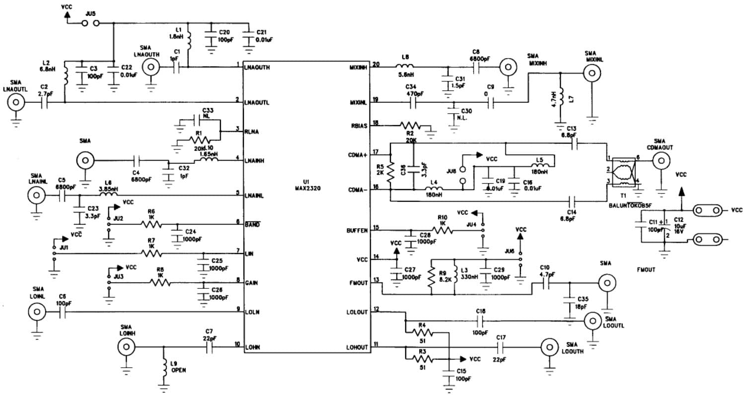 REP005, Tuned Front End for Dual-Band CDMA for Use with Low-Cost 85MHz IF SAWs