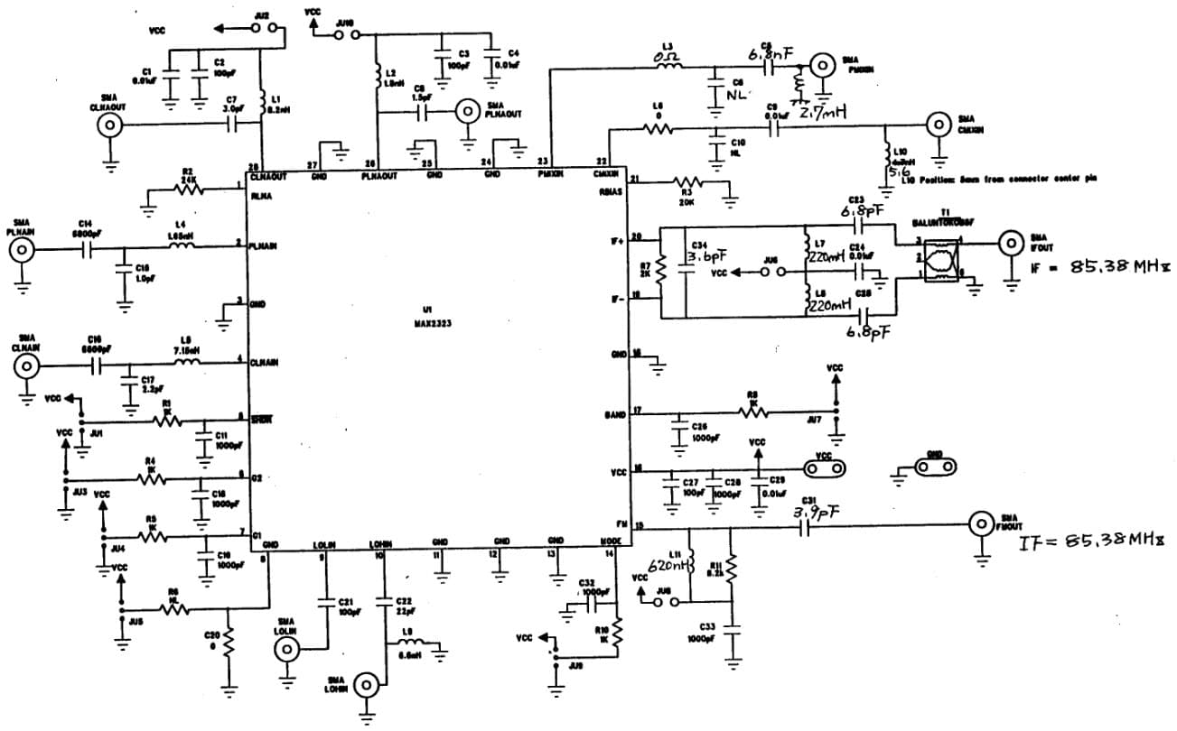 REP008, Dual-Band Front-End IC Tuned for CDMA, PCS and AMPS at a Common 85MHz Low IF