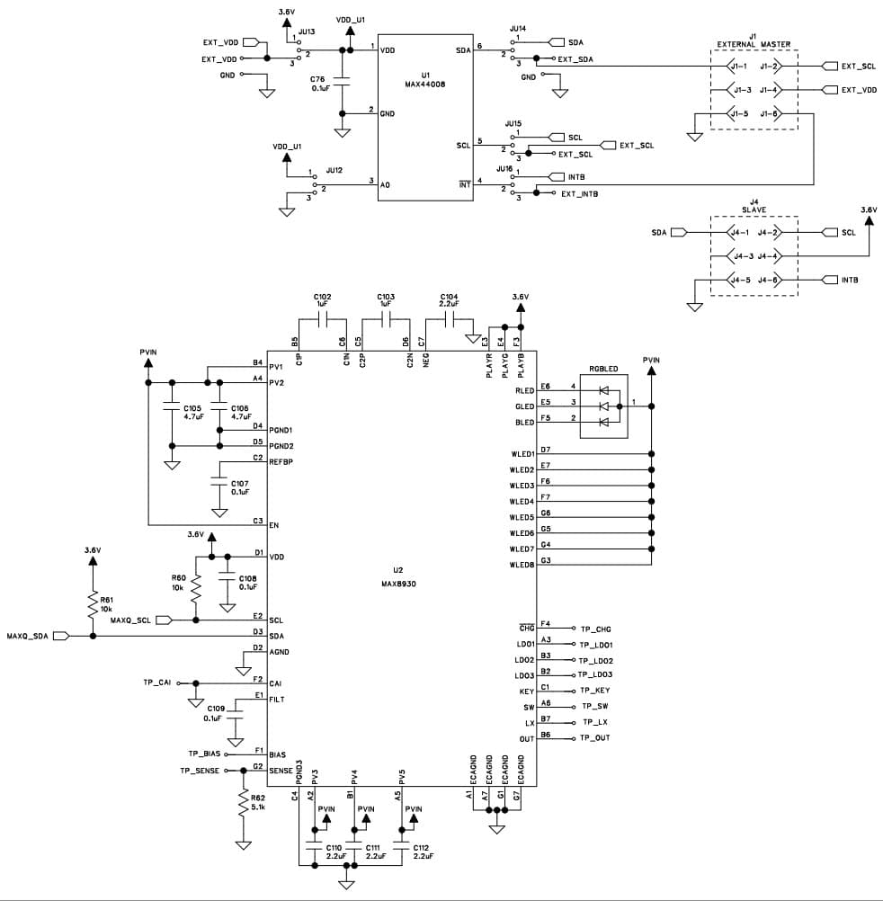 MAX44008EVSYS#, Evaluation System for the MAX44008 RGB Color, Infrared and Temperature Sensor