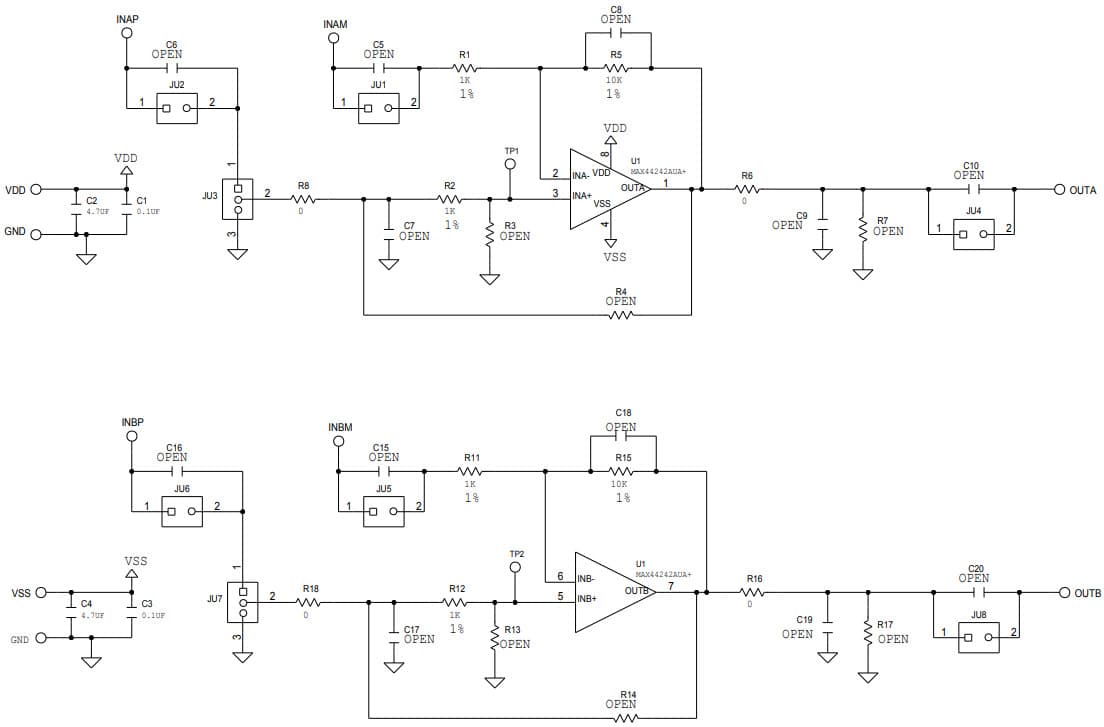 MAX44242EVKIT#, Evaluation Kit for the MAX44242 20V, Low Input Bias-Current, Low-Noise, Dual Op Amplifier