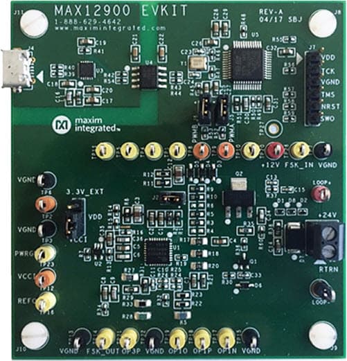 MAX12900EVKIT#, Evaluation Kit for the MAX12900 Ultra-Low-Power 4-20mA Sensor Transmitter