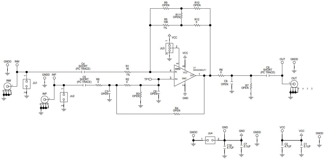 MAX4238EVKIT#, Evaluation Kit for the MAX4238 Ultra-Low Offset/Drift, Low-Noise, Precision SOT23 Amplifier