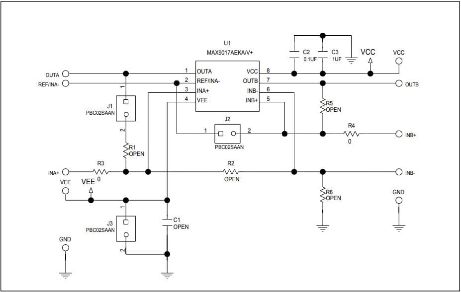 MAX9017AEVKIT#, Evaluation Kit for the MAX9019 Dual, Precision, 1.8V Nano power Comparator