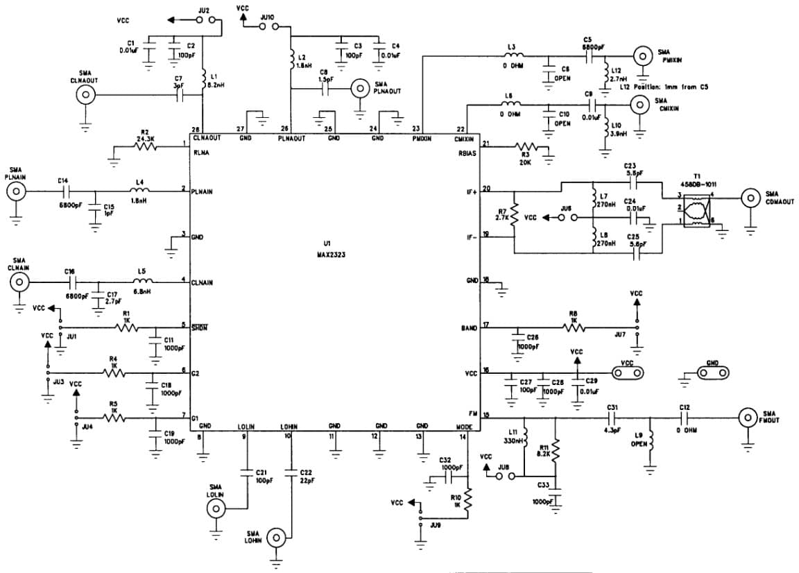 REP019, Tuned Dual-Band Front-End CDMA IC with Single 110MHz IF