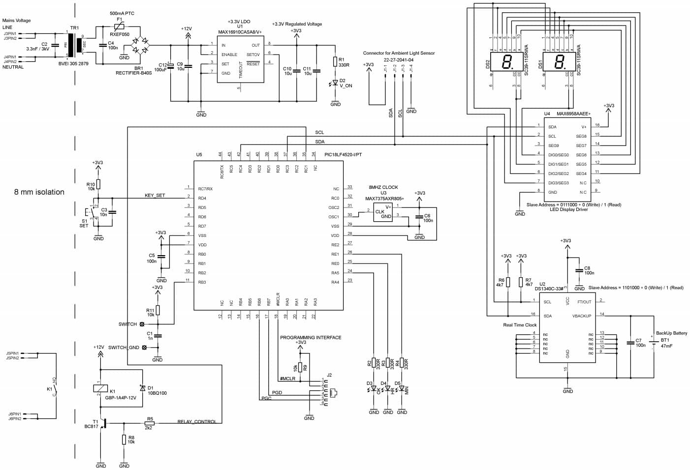 REFD5320, Intelligent Lighting Controller Measures Ambient Light and Tracks Time