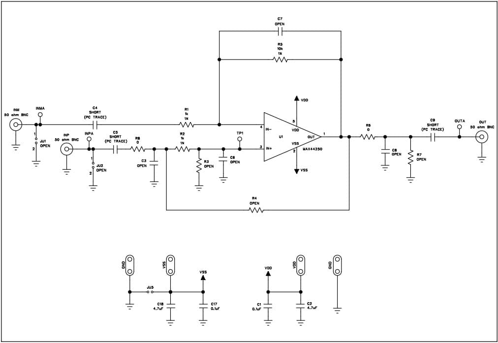 MAX44250EVKIT#, Evaluation Kit for the MAX44250 20V, Ultra-Precision, Low-Noise Op Amps