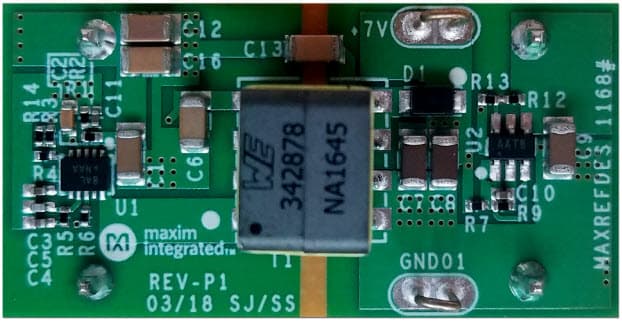 MAXREFDES1168, 7V/200mA or 5V/100mA, Iso-Buck DC-DC Converter Reference Design Using the MAX17681A