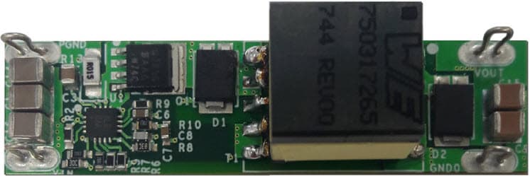 MAXREFDES1173, Miniature, 12V/1A, No-Opto Flyback DC-DC Converter Reference Design with 91.3% Efficiency Using the MAX17690