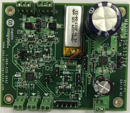 MAXREFDES1171, Low-Power Fault Indicators Reference Design