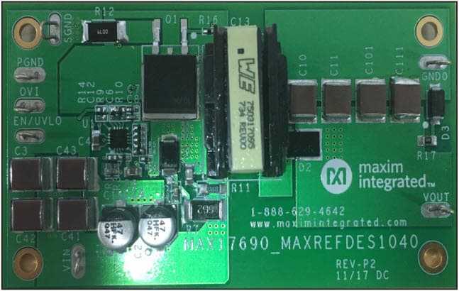 MAXREFDES1040, 59.4W, No-Opto Flyback DC-DC Converter Reference Design