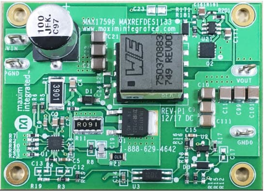 MAXREFDES1133, 7.5W DC-DC Flyback Converter Reference Design Using MAX17596