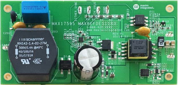 MAXREFDES1183, 3.5W 5V Offline Flyback Converter Reference Design