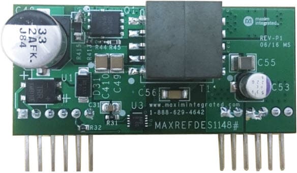 MAXREFDES1148, 5V/2.5A, Synchronous No-Opto Isolated PoE DC-DC Converter Reference Design