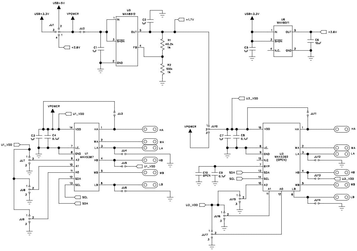 MAX5387EVMINIQU+, Evaluation System for MAX5387 Dual, 256-Tap, Volatile, Low-Voltage Linear Taper Digital Potentiometer