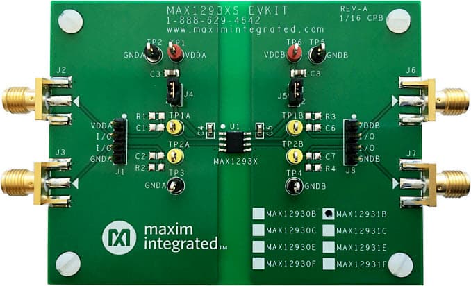 MAX12931BSEVKIT#, Narrow-Body Evaluation Kit for the MAX12931 2-Channel, Low-Power, 3.75kVRMS Digital Isolator