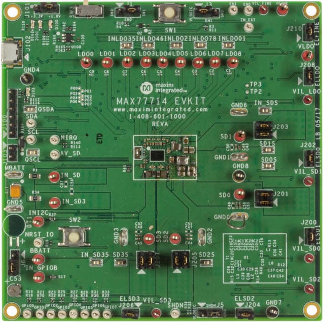 MAX77714EVKIT#, Evaluation Kit for the MAX77714 Multichannel Integrated Power-Management IC