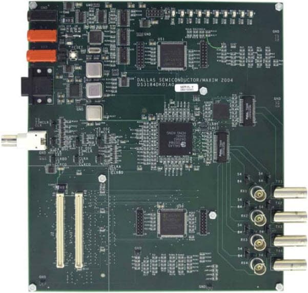 DS3184DK, Demo Kit for DS3184 Quad ATM/Packet PHYs for DS3/E3/STS-1 with Built-In Line Interface Unit (LIU)