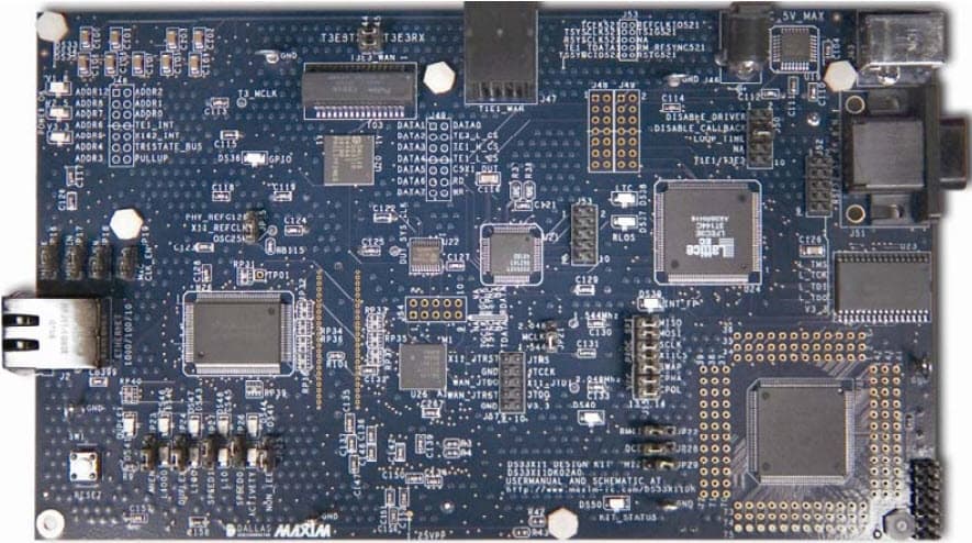 DS33X11DK, Demo Kit for the DS33X11 Ethernet Over PDH Mapping Devices