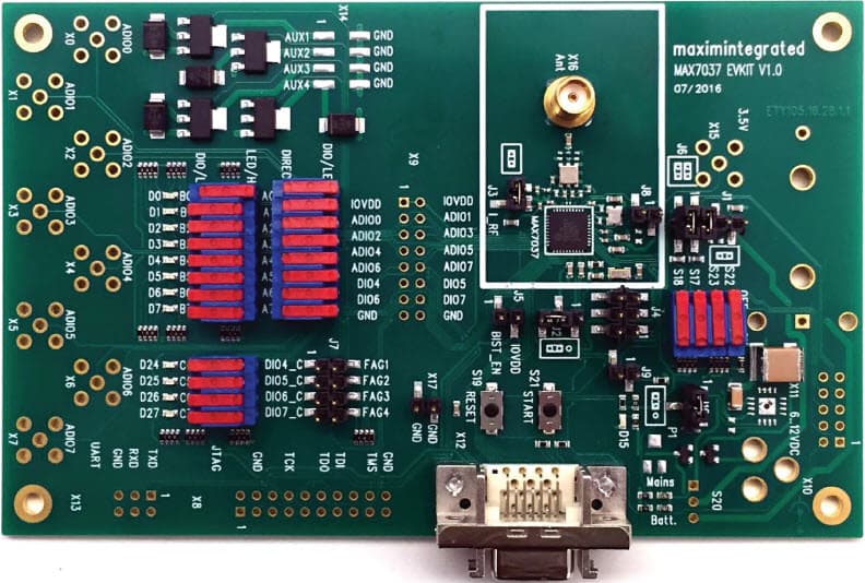 MAX7037EVKIT434#, Evaluation Kit for the MAX7037 434MHz Ultra-Low-Power RF ISM Transceiver