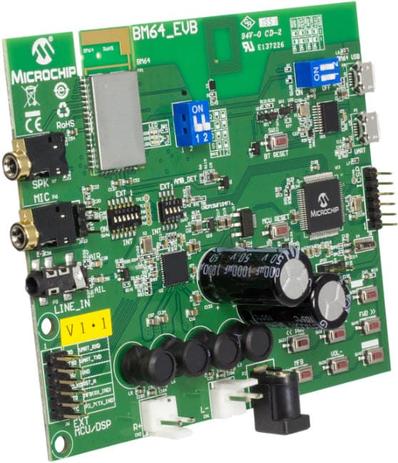 BM-64-EVB-C2, BM64 Bluetooth Audio Evaluation Board