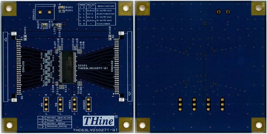 THEVA1027-V2, THC63LVD1027(-Q) LVDS Dual Link Evaluation Kit for Transmission Video Data