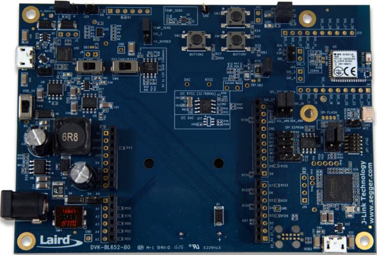 DVK-BL652-SC, BL652 Development Kit for Bluetooth Smart v4.2 + NFC module - external antenna featuring smartBASIC (FCC)