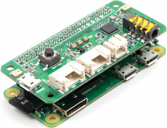 107100001, ReSpeaker 2-Mics Pi HAT Expansion Board for Raspberry Pi designed for AI and Voice Applications