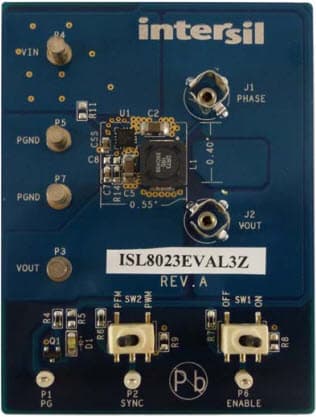 ISL8023EVAL3Z, Evaluation Board based on ISL8023 Synchronous Buck Regulator