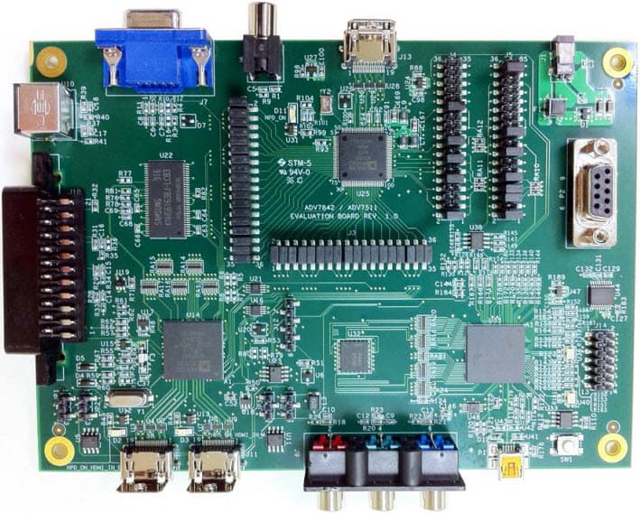 EVAL-ADV7842-7511, Evaluation Board for Advantiv ADV7842/ADV7511 Video Encoder/Decoder