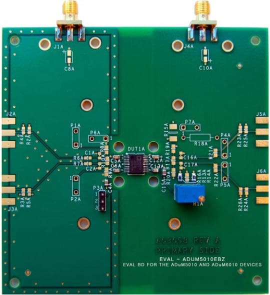 EVAL-ADUM5010EBZ, iCoupler, 150 mW isoPower Evaluation Board based on ADuM5010