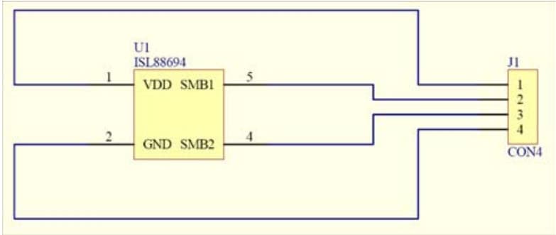 ISL88694EVAL, SMBus Accelerator (SMA) Evaluation Board based on ISL88694