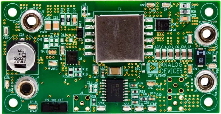 ADP1071-2EBZ12.1V, Evaluation Board for Evaluating the ADP1071-2 Isolated Synchronous Flyback Controller with Integrated iCoupler