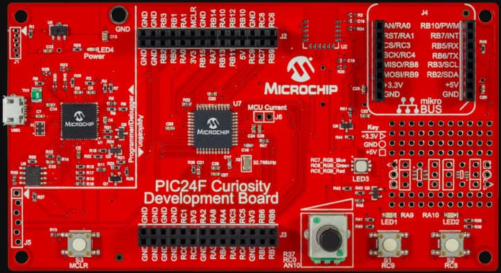 DM240004, PIC24F Curiosity Development Board