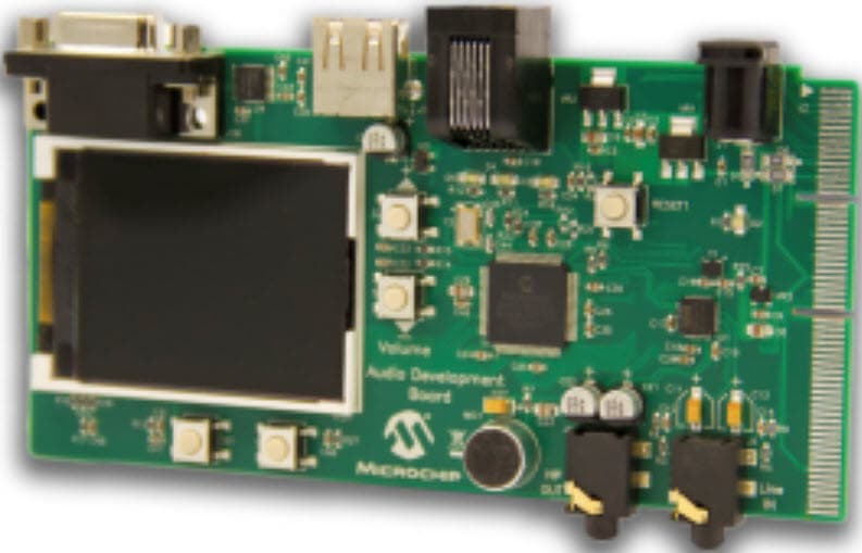 DM330016, Audio Development Board for dsPIC33E MCUs