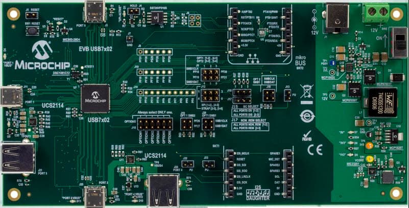 EVB-USB7002, USB Type-C Evaluation Board